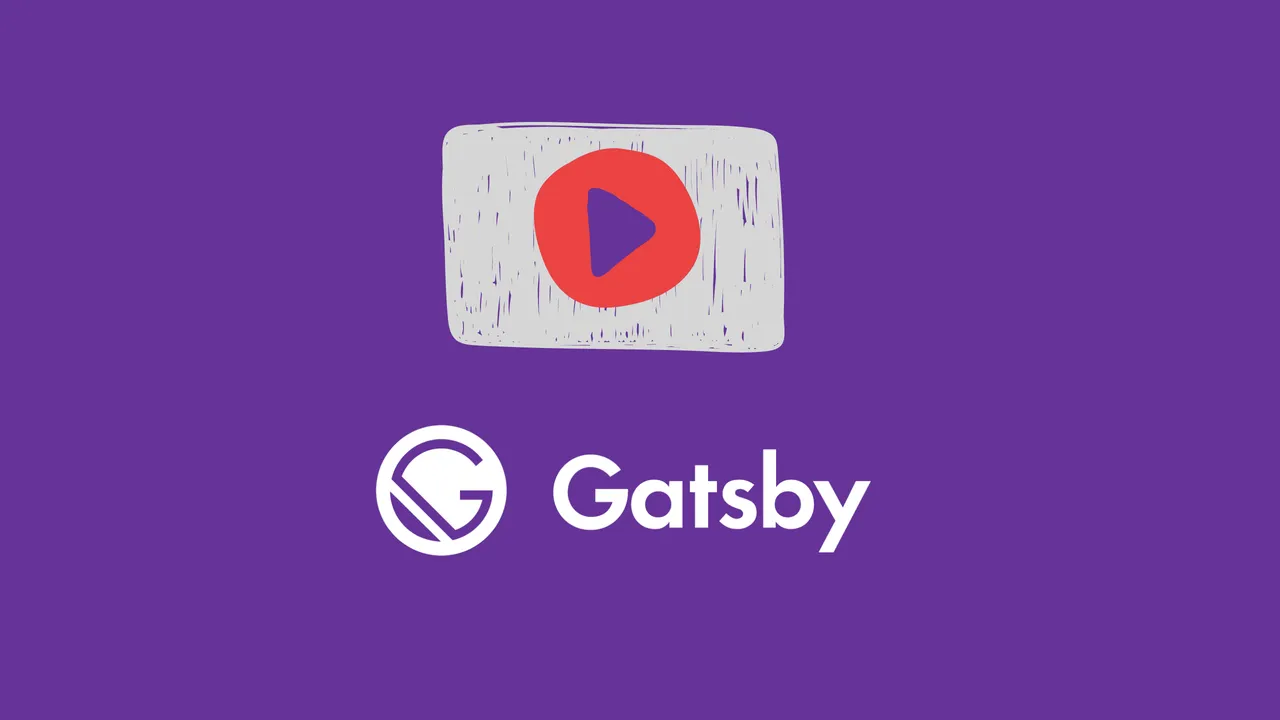 YouTube video embedded in a Gatsby markdown post beside code configuring the gatsby-remark-embed-video plugin