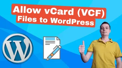 How To Upload vCard (VCF) Files to WordPress