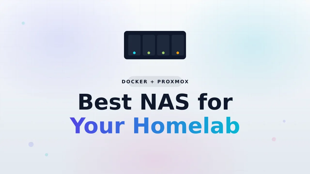 Best NAS for homelab cover showing a 4-bay NAS chassis icon