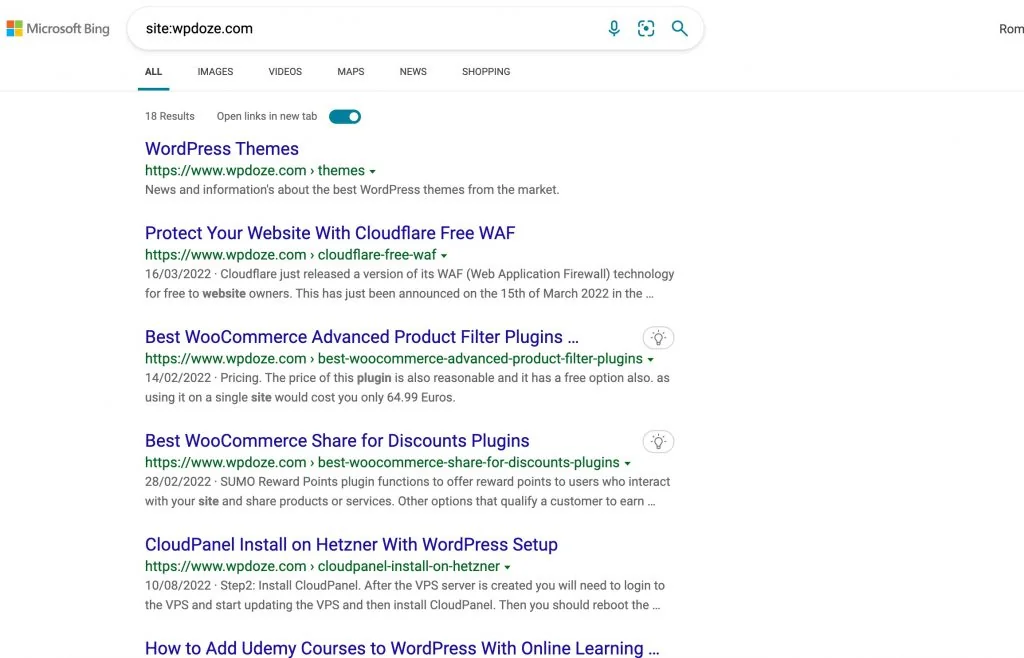 Bing Webmaster stats recovering after reindexation