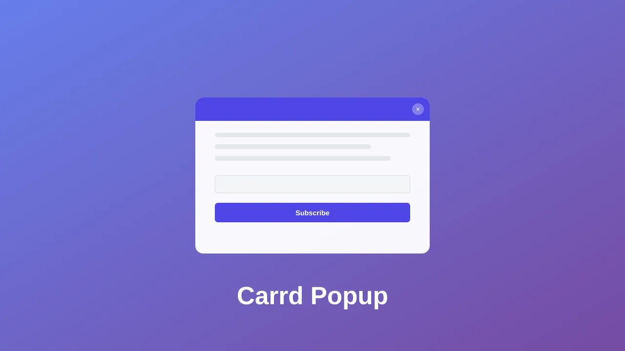 How to Add a Popup Modal to Your Carrd Website