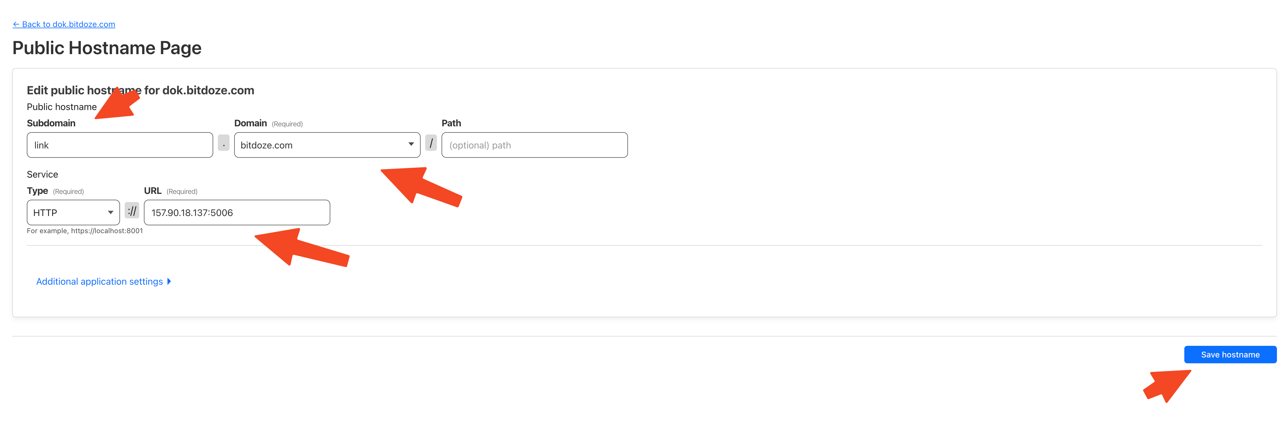 Cloudflare Tunnel configuration
