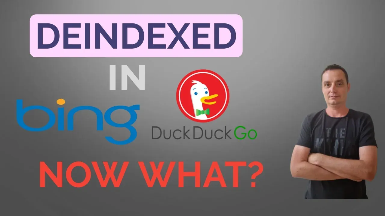 Deindexed from Bing and DuckDuckGo -- How to Get Back