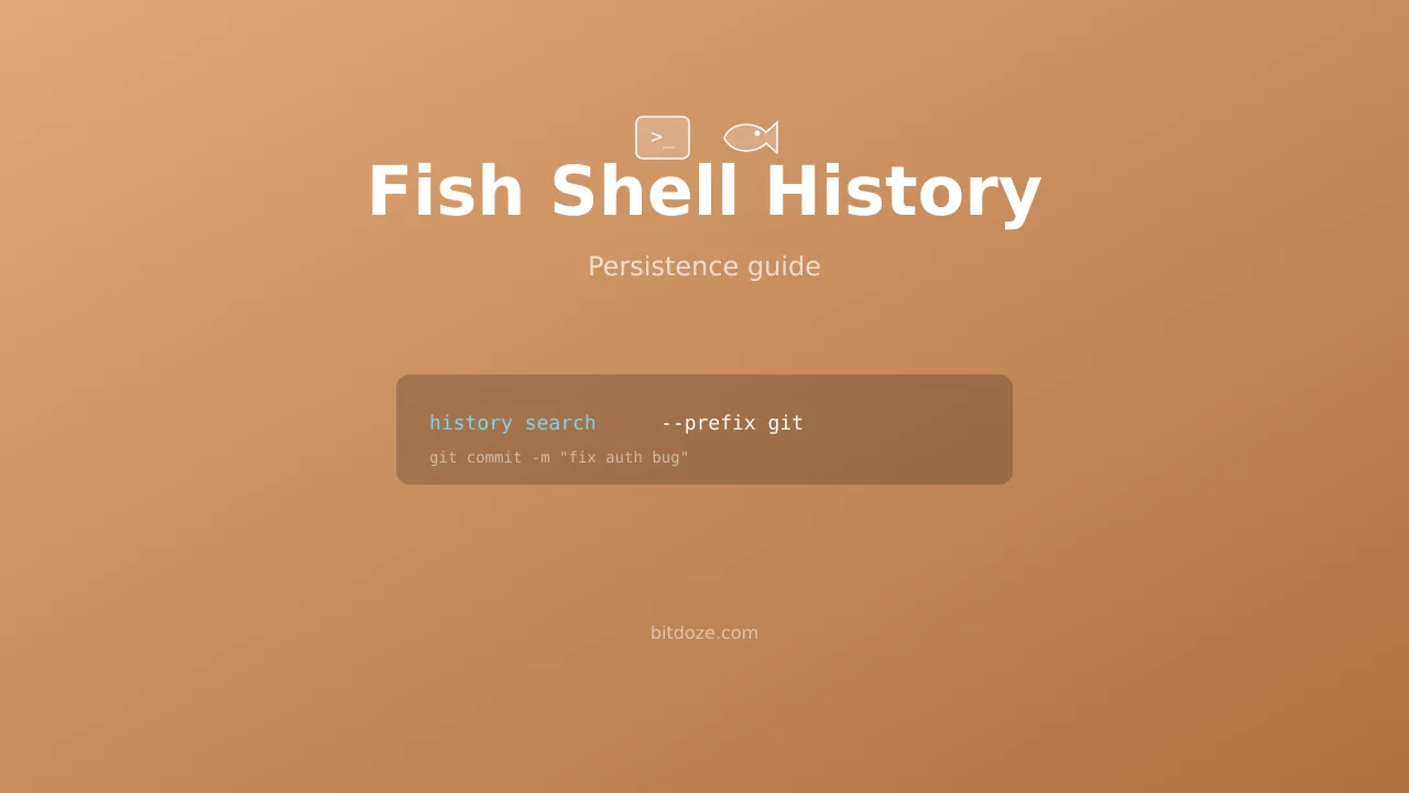Fish Shell History & Persistence Guide