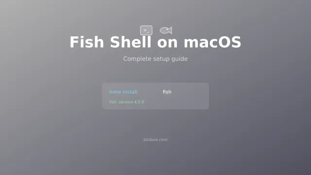 Fish Shell on macOS - Complete Setup Guide