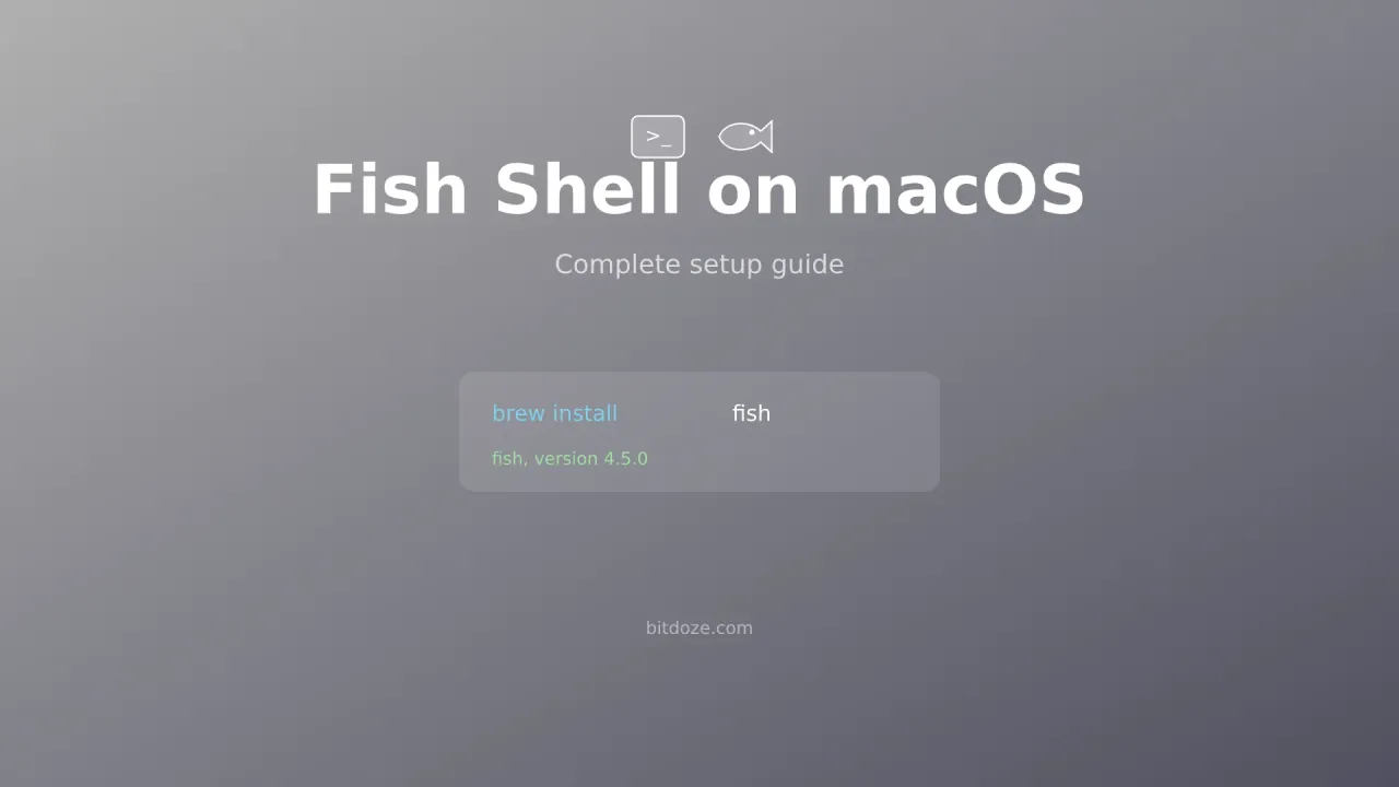 Fish Shell en macOS - Guía Completa de Configuración