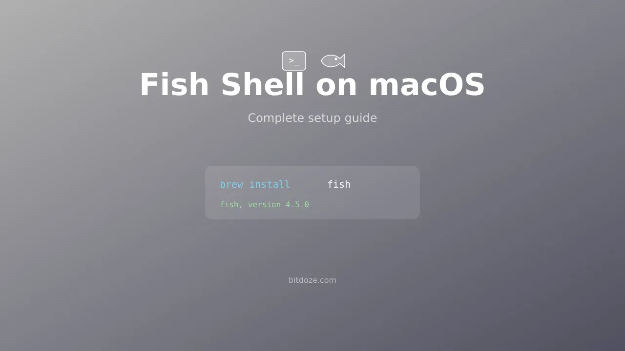 Fish Shell on macOS - Complete Setup Guide