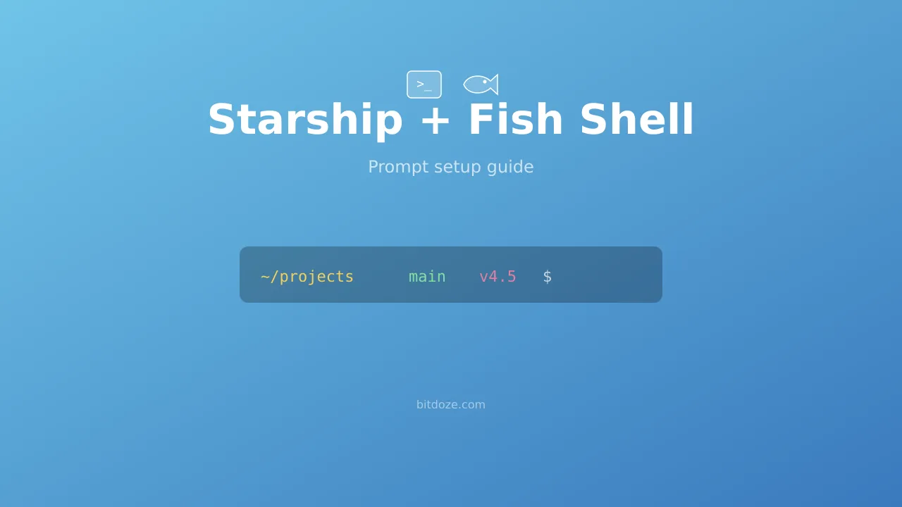 How to Set Up Starship Prompt with Fish Shell