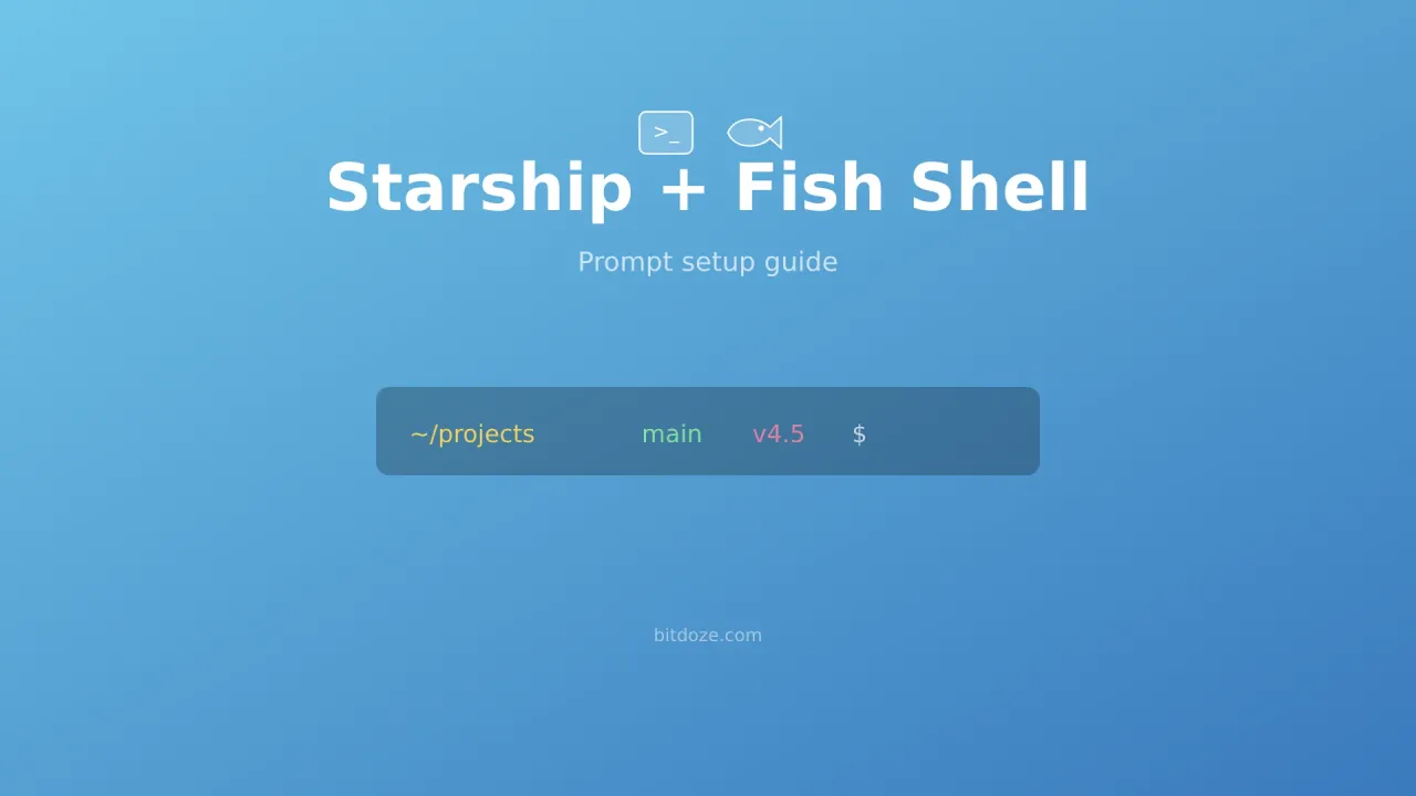 How to Set Up Starship Prompt with Fish Shell