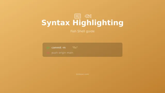 Fish Shell Syntax Highlighting Guide
