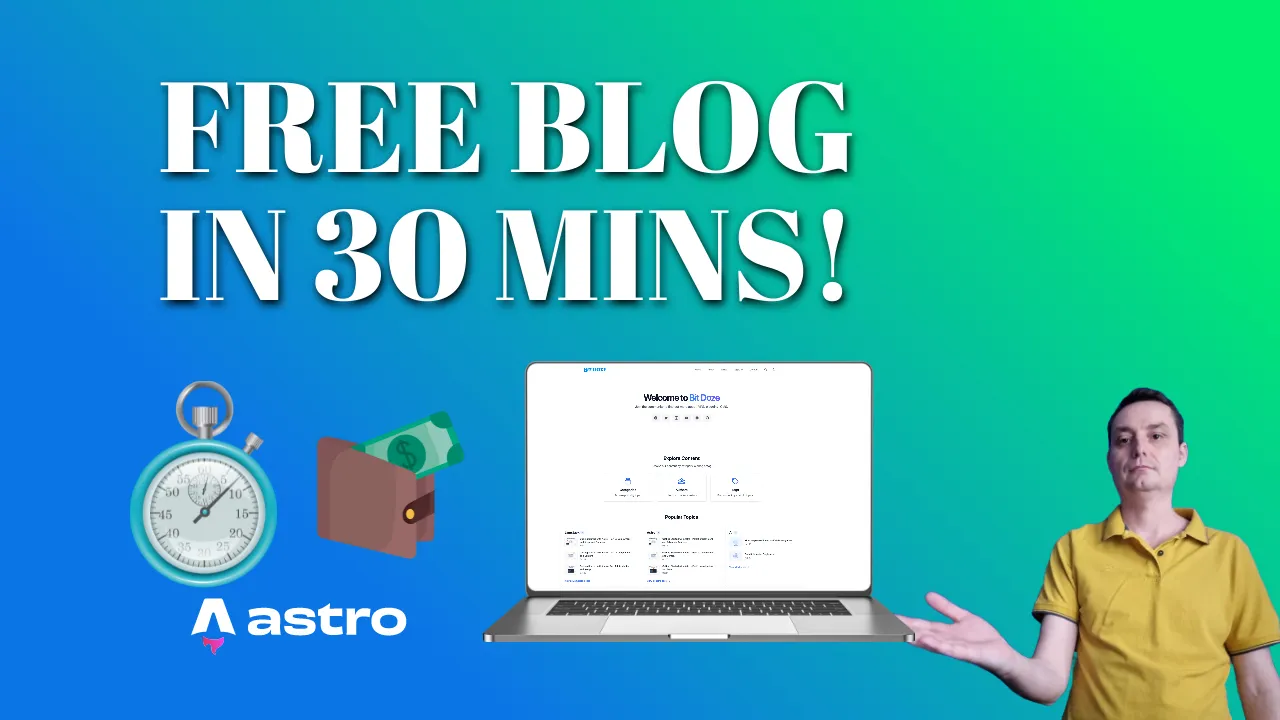 How to Build a Free Astro Blog with Cloudflare in 30 Minutes