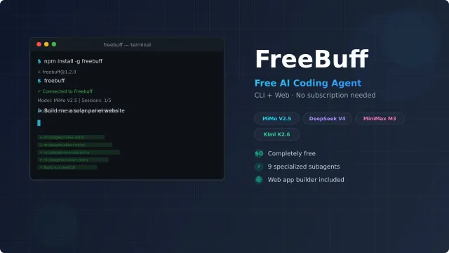 FreeBuff: Free AI Coding Agent With No Subscription