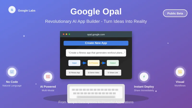 Google Opal: The NEW AI App Builder That Turns Ideas Into Reality