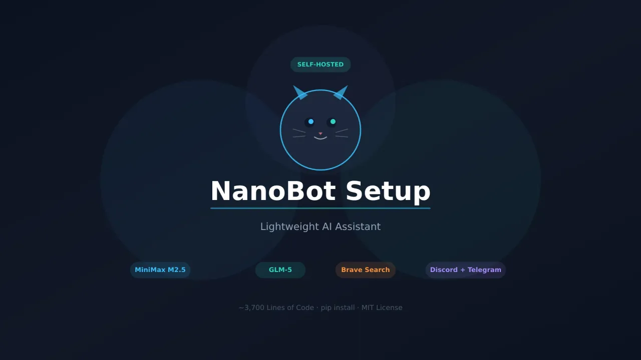 Guía de Configuración de NanoBot: MiniMax M2.5, GLM-5 y Brave Search en Tu VPS