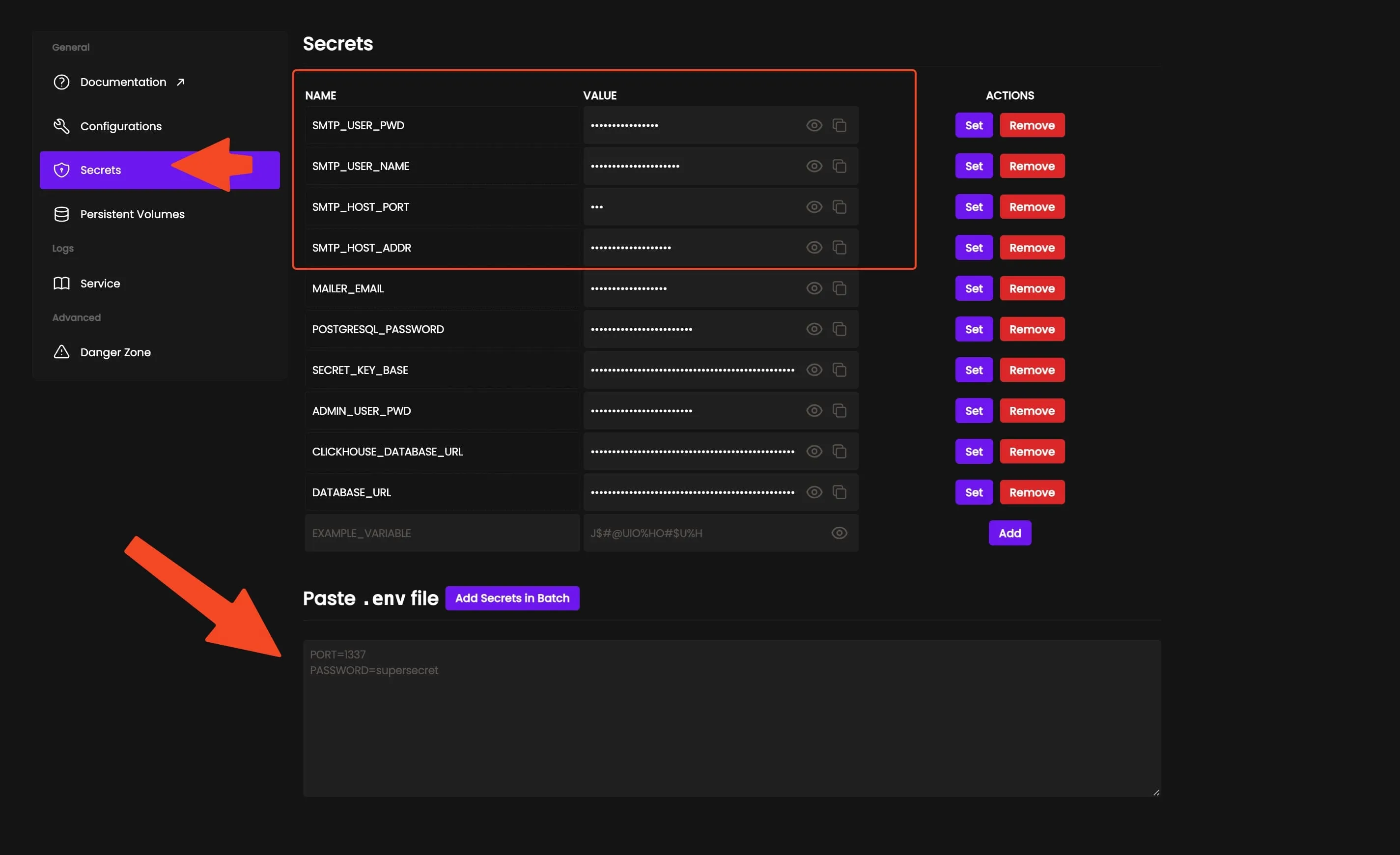 Plausible environment variables BASE_URL and SECRET_KEY_BASE in Coolify