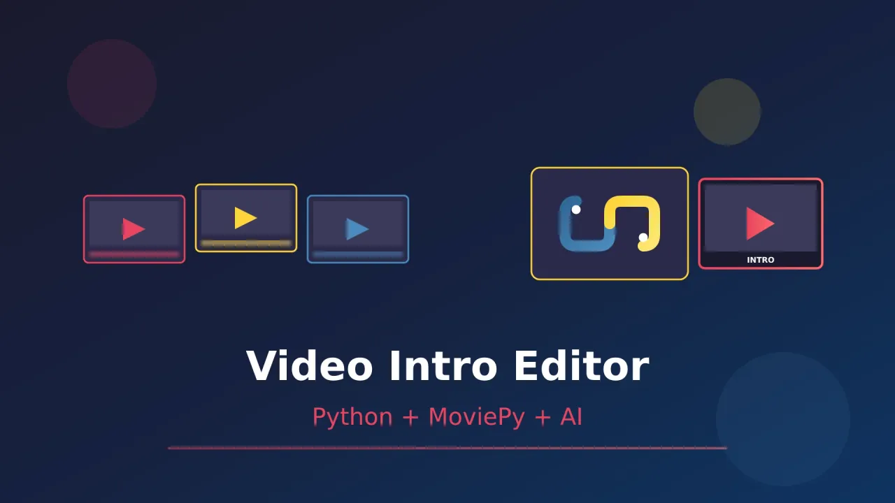 Terminal output of a Python video intro editor using Silero VAD to detect speech and render a 3D intro montage on Mac