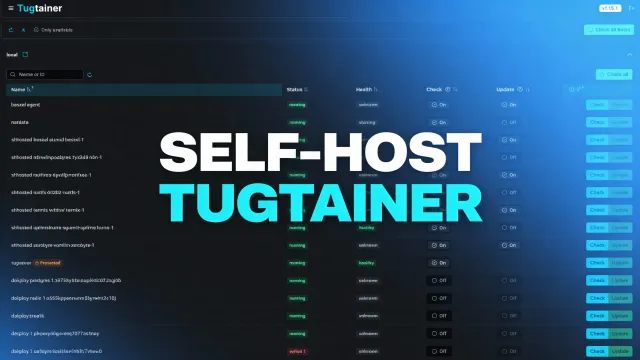 Tugtainer: Self-Hosted Docker Container Auto-Updater
